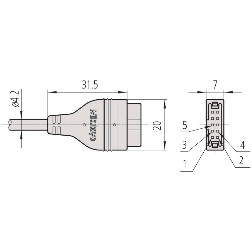 Signalleitung Form D, flach 10-Pin Produktbild img3 L