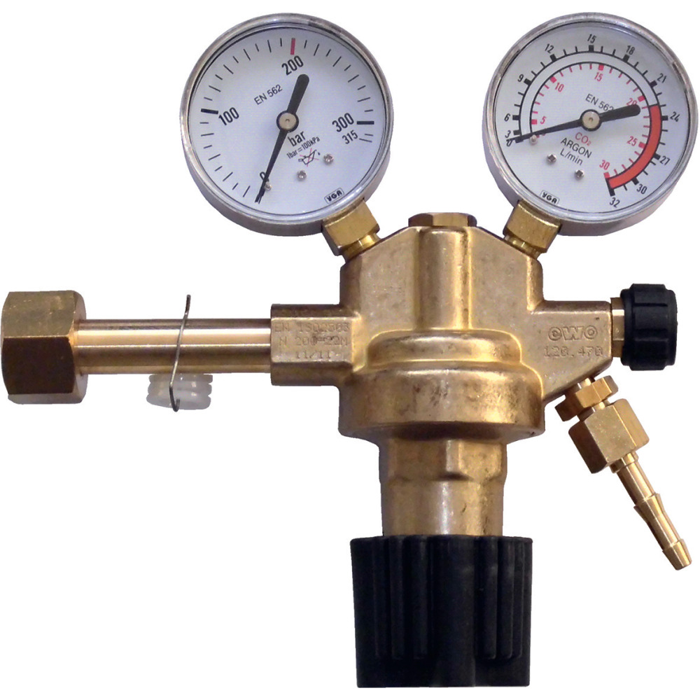 Flaschendruckregler mit Mengenmesser, einstufig, für 200 bar Flaschen, Argon Produktbild img1 L