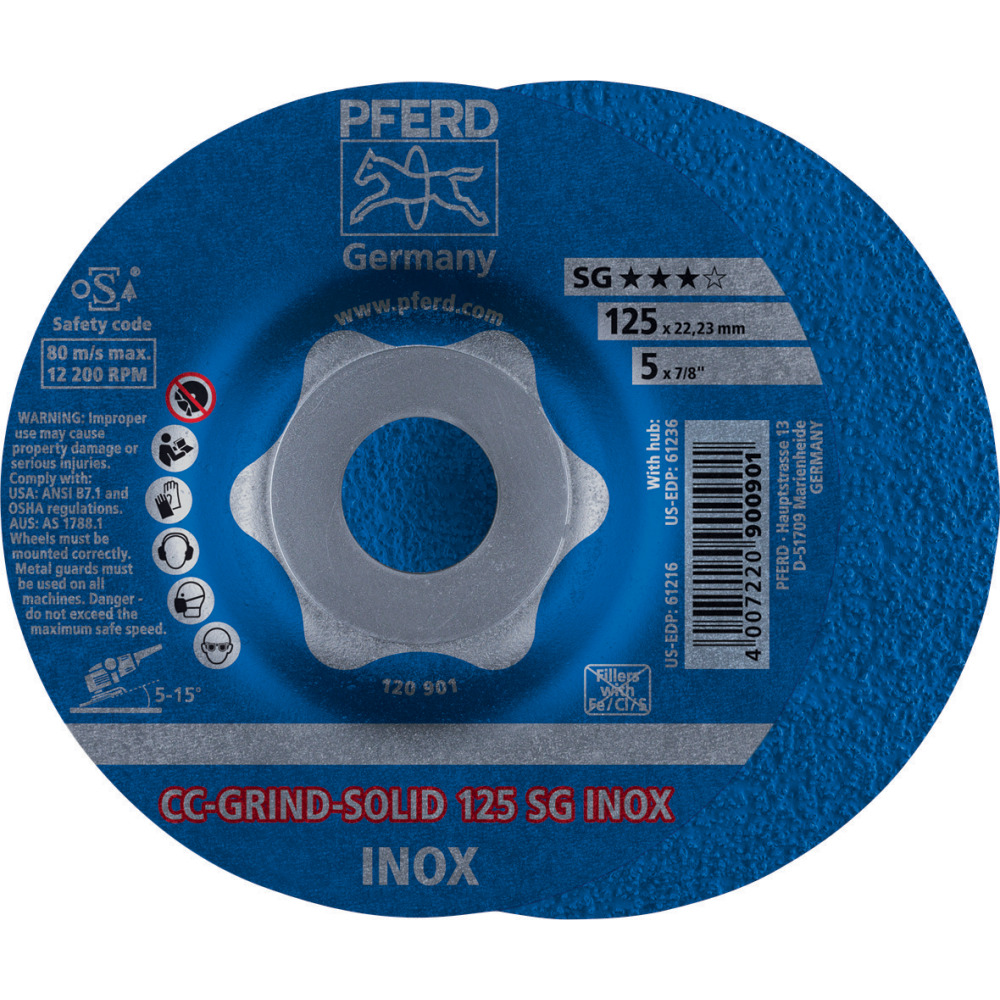 Schleifscheibe CC-GRIND SOLID, Edelstahl Produktbild img1 L