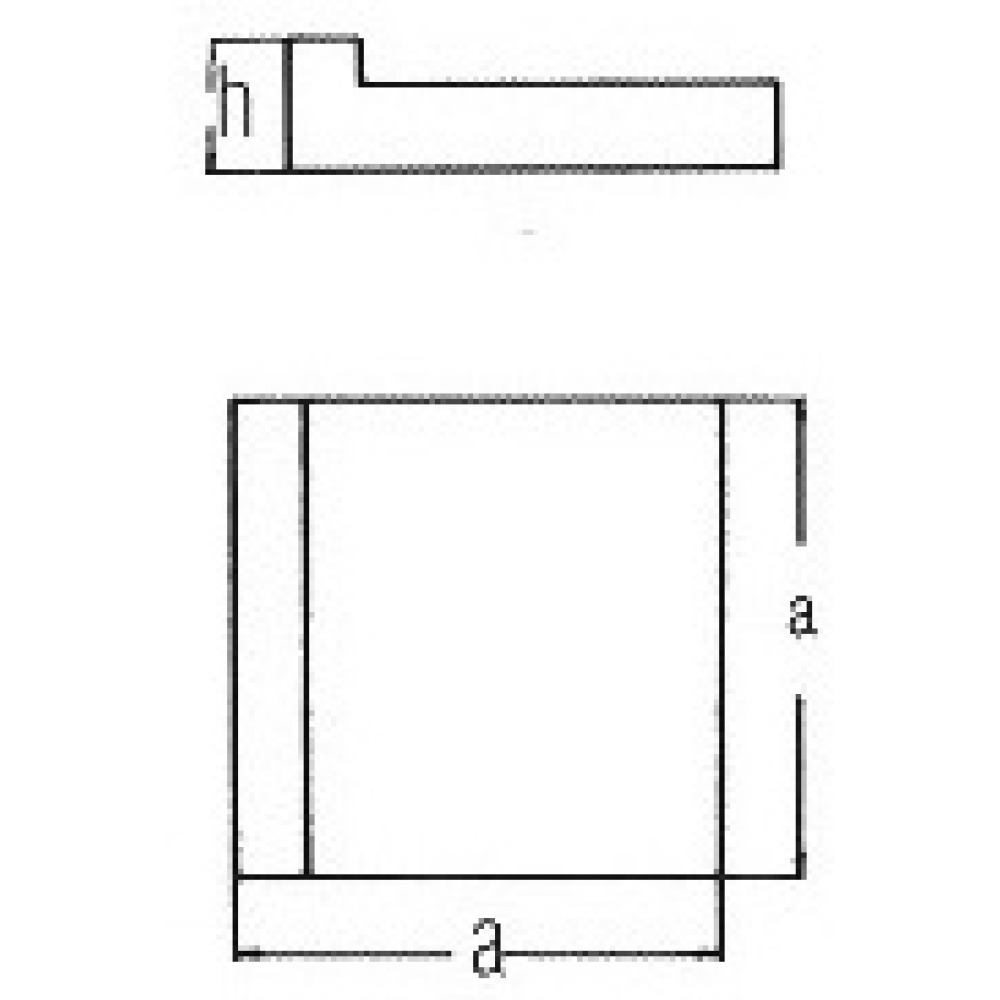 Formecke Modell 7 E 75x75x18 mm Produktbild img2 L