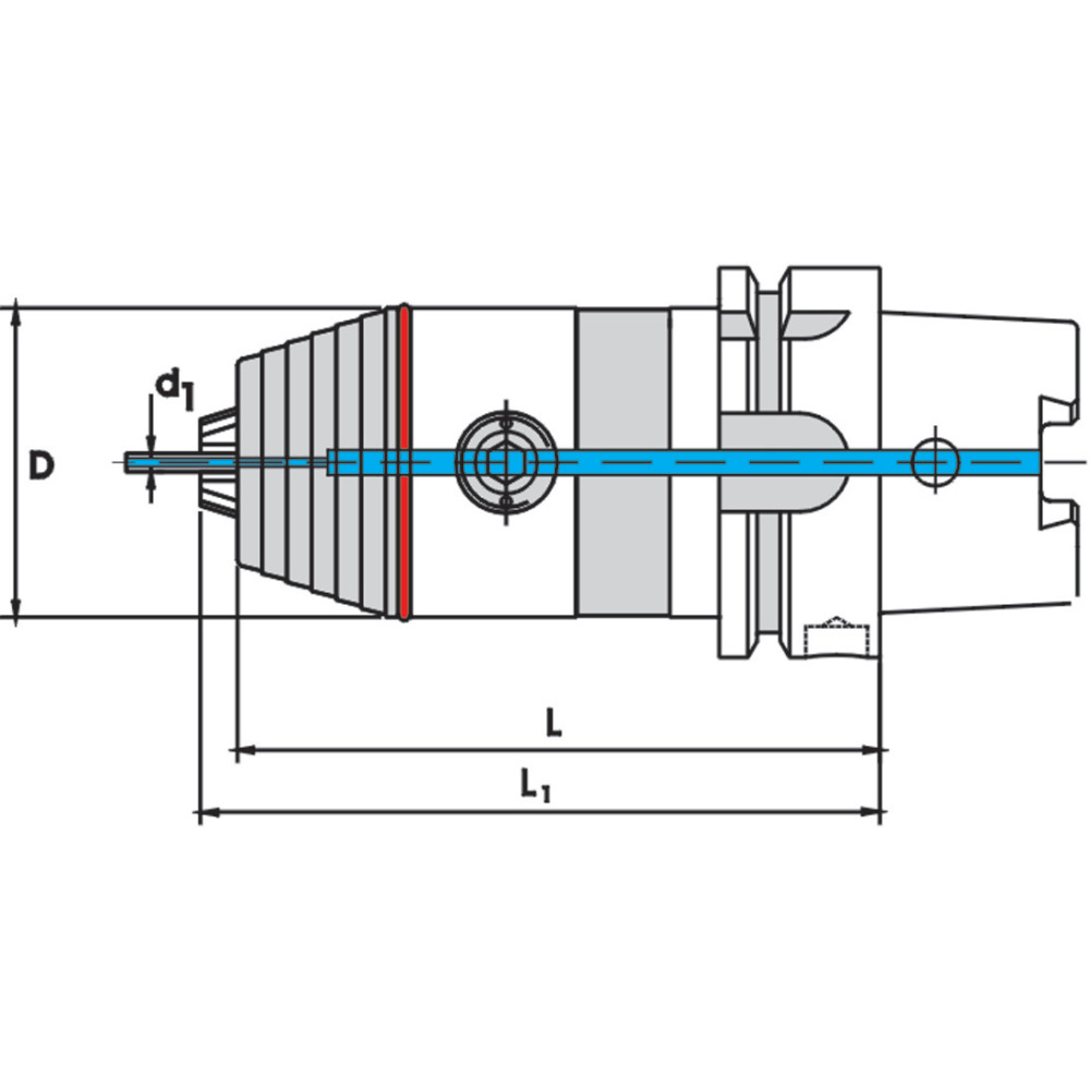 Nass, mit Kühlmittelzuführung durch Kühlmittelrohr Produktbild img4 L