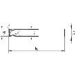 Langlochfräser Eckradius VHM, Z2 (Typ 3106) Produktbild img3 S