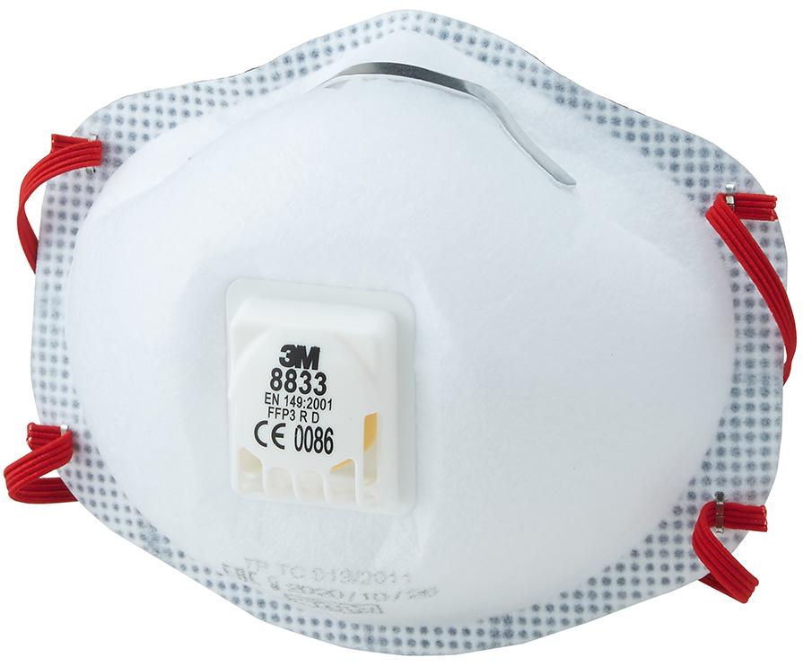 3M™ vorgeformte Komfort-Maske 8833 Produktbild img1 L