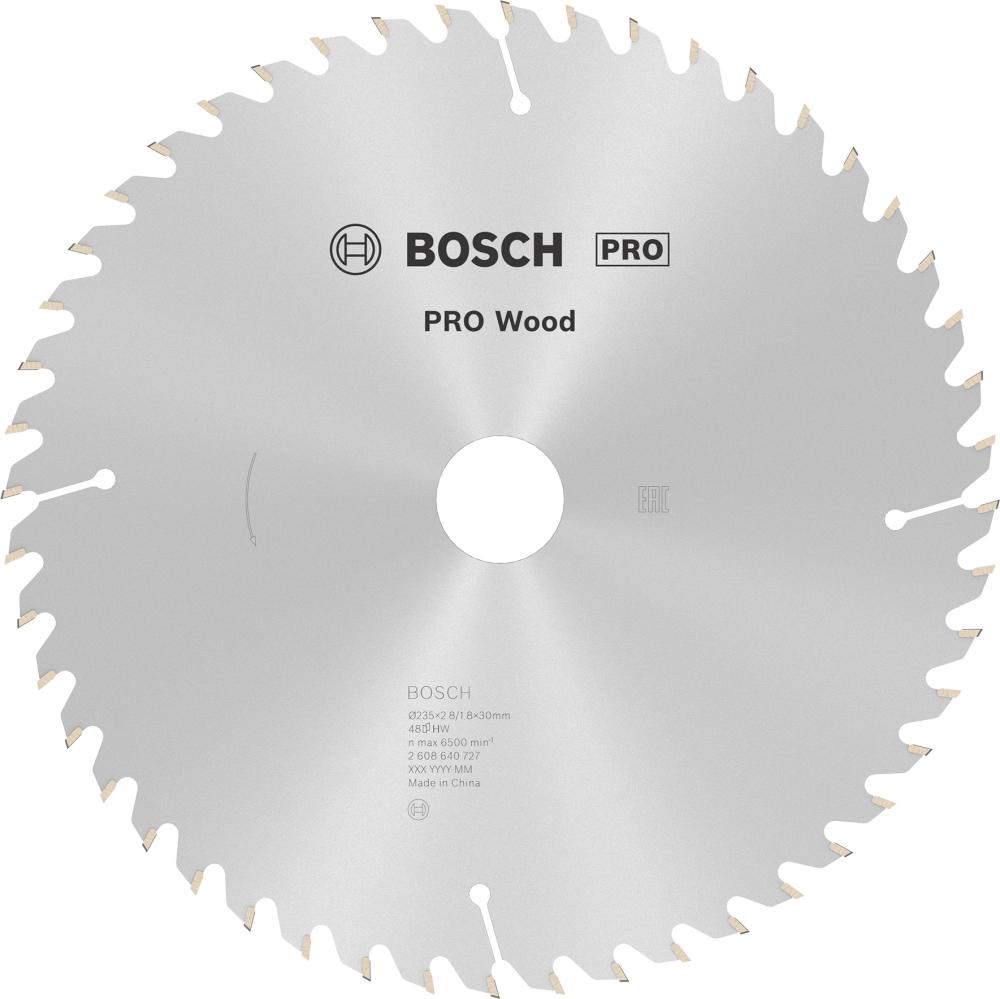 HM-Kreissägeblatt 235x2,8/1,8x30 48Z WZ BosVE à 1 Stück Optiline Wood BOSCH Produktbild img1 L