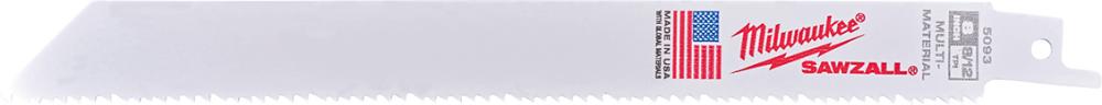 Säbelsägeblatt Gen. Purpose flexibel 200x3,2/2,1 mm(8/12 TPI) 500er Pack Milwaukee Produktbild img1 L
