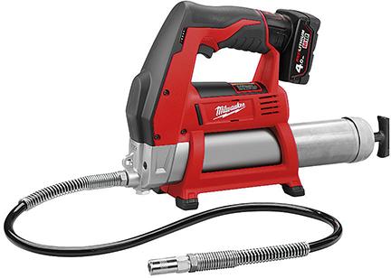 Akku-Fettpresse M12GG-401B Milwaukee 1x12,0 V 4,0 Ah Ladegerät C12 C Tasche Produktbild img1 L