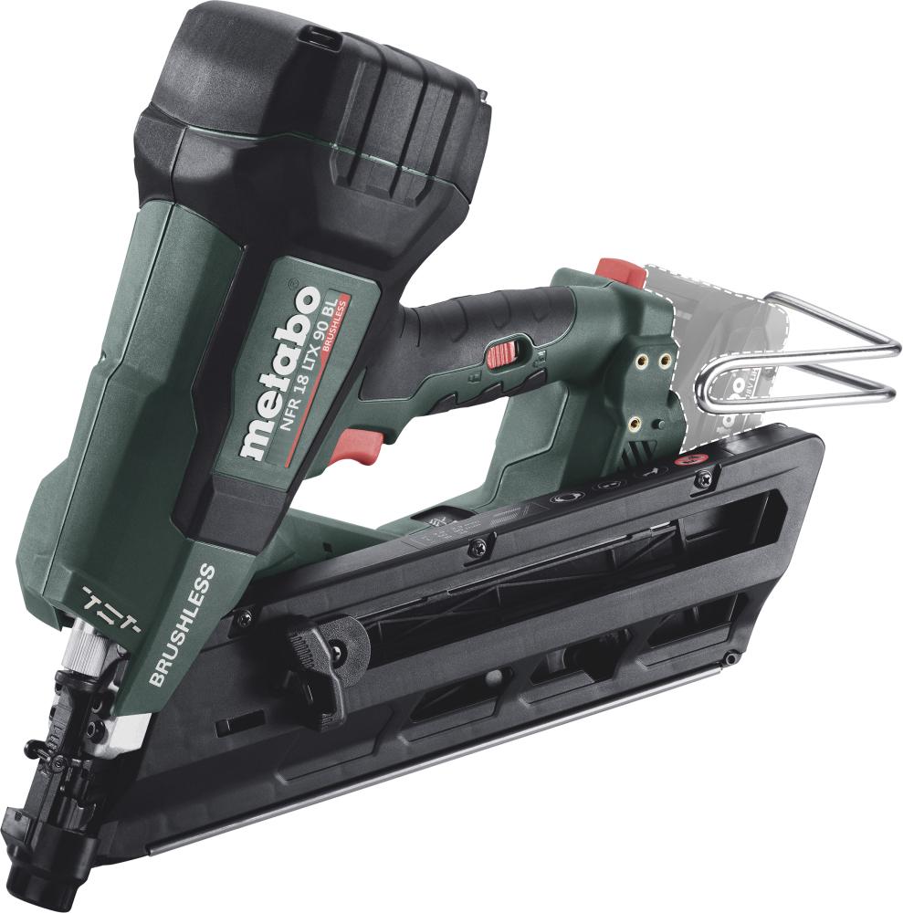 Akku-Nagler solo NFR 18 LTX 90 BL Metabo ohne Akku ohne Ladegerät metaBOX Produktbild img1 L