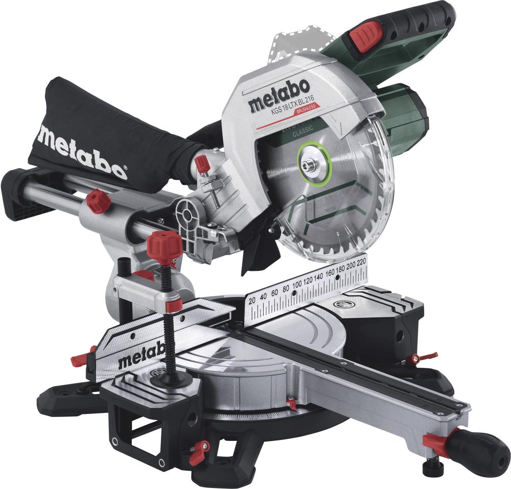 Akku-Kappsäge solo KGS 18 LTX BL 216 Metabo ohne Akku ohne Ladegerät Karton Produktbild img1 L