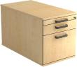 Rollcontainer zur Schreibtisch-Serie Solid, 3 Schübe, Tiefe 800 mm, mit Streifengriff Produktbild img1 S