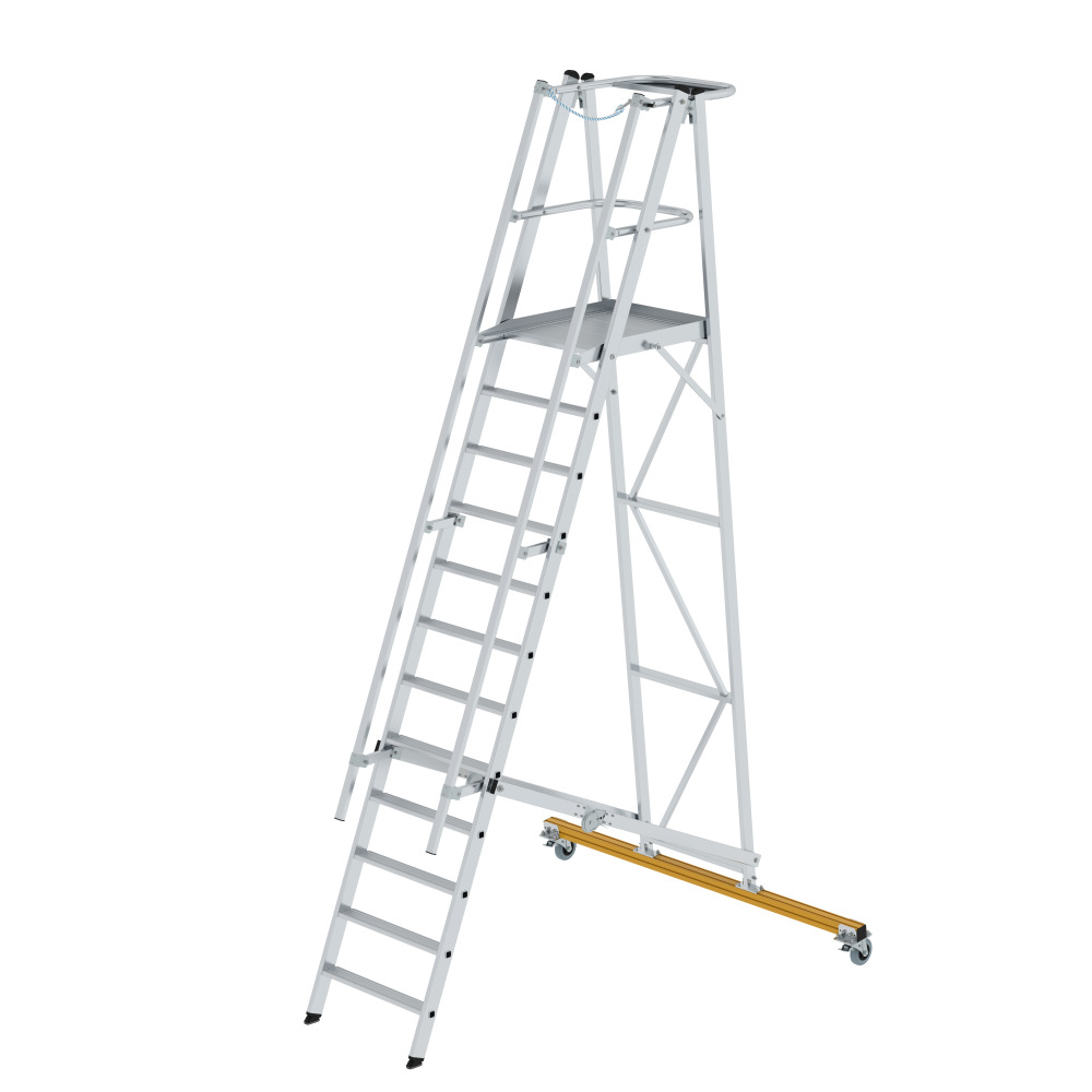 Podestleiter fahrbar, klappbar Produktbild img1 L
