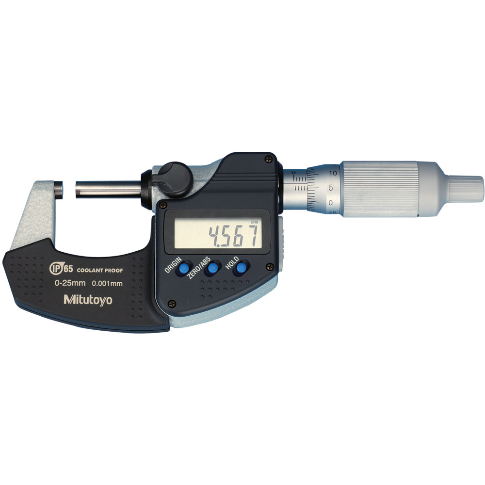 Digitale Bügelmessschraube mit Ratschentrommel u. Datenausgang, IP65, Mb 0-25 mm Produktbild img1 L