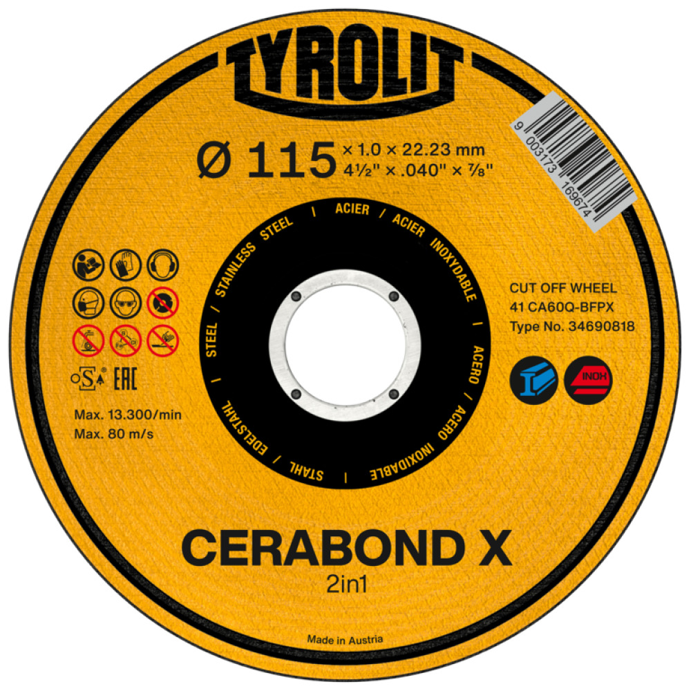 Trennscheibe CERABOND X Form 41 Produktbild img1 L