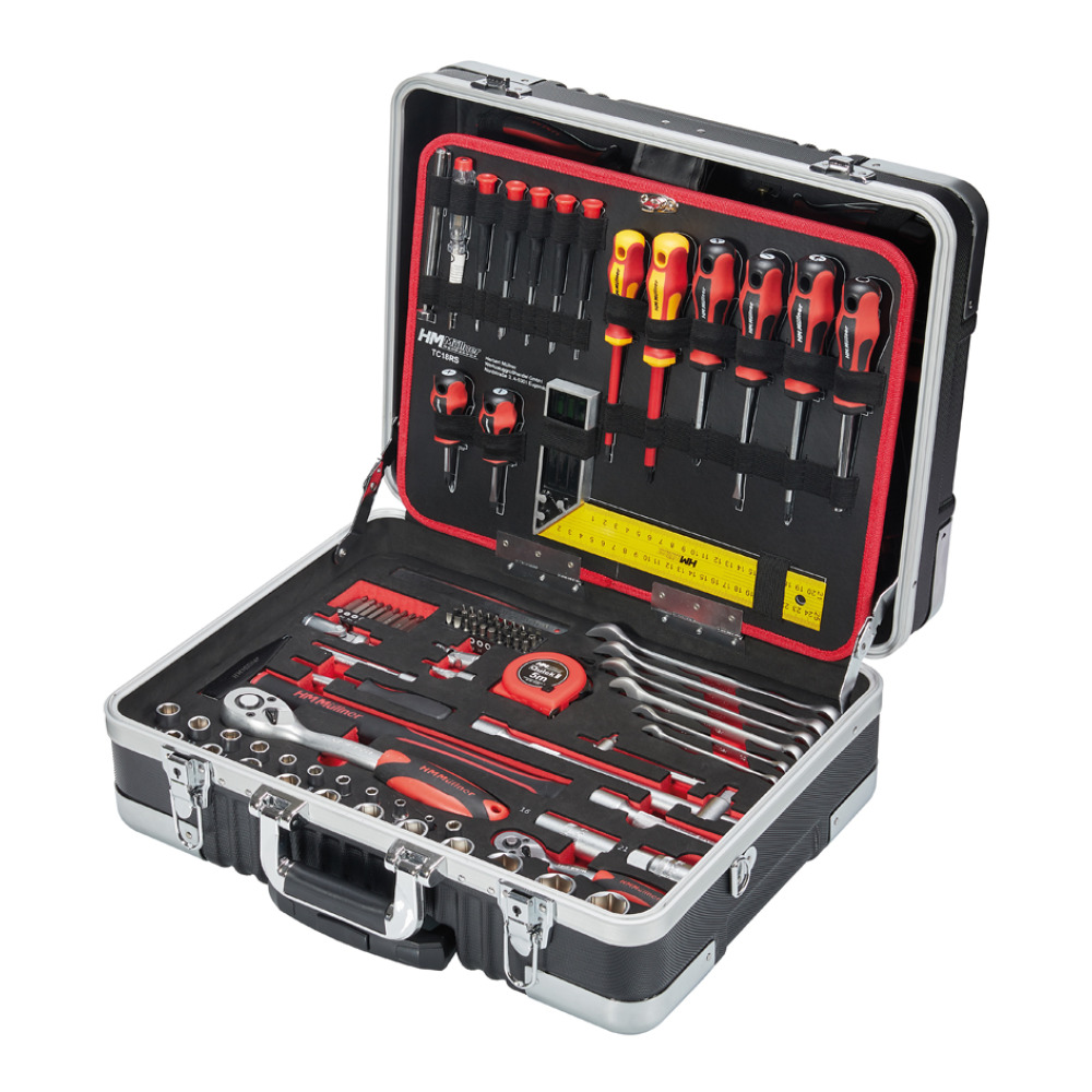 Müllner Alu-Werkzeugkoffer TC18RS 147-teilig mit Laufrollen Produktbild img1 L