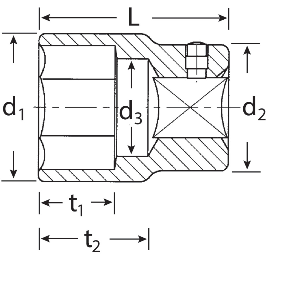 Stahlwille Sechskant-Steckschlüsseleinsätze 3/4" Produktbild img2 L