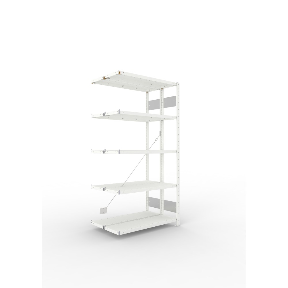 CLIP 150 Doppel-Anbauregal RAL 7035 Produktbild img1 L