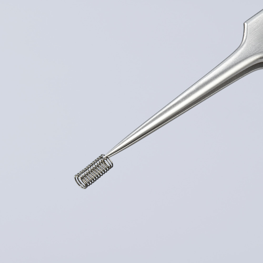 Knipex Präzisionspinzette nadelförmig, mattiert Produktbild img3 L