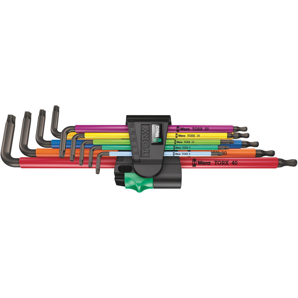 TORX®-Winkelschraubendreher-Satz TX8-TX40, 9-tlg, multicolour, Kugelkopf Produktbild img1 L