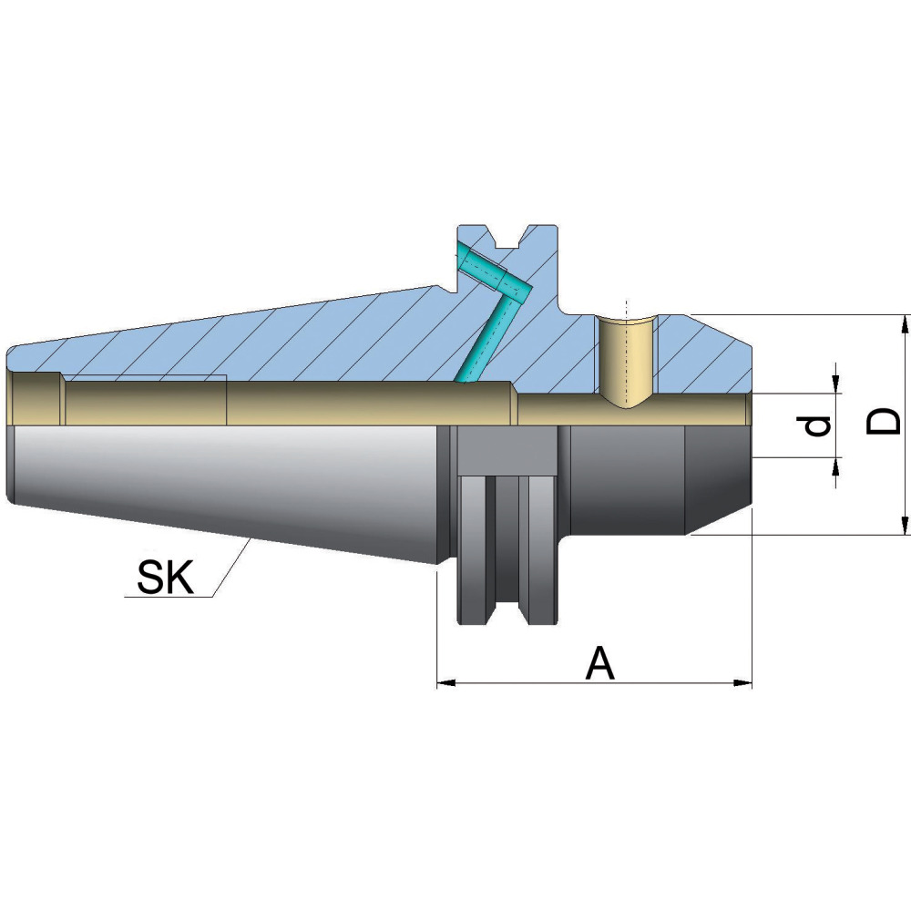Flächenspannfutter, lang mit KN  Produktbild img2 L