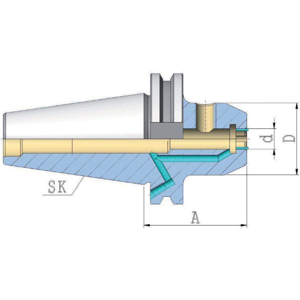 Flächenspannfutter, mit Kühlnuten  Produktbild img2 L