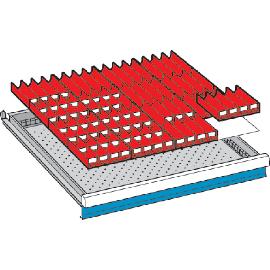 Einteilungsmaterial für Schubladen 36x36E, Mulden 4-teilig Produktbild