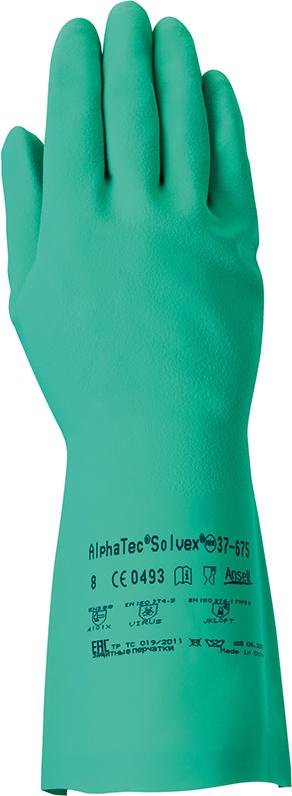 Chemikalienschutzhandschuh AlphaTec® Solvex® 37-675 Produktbild img1 L