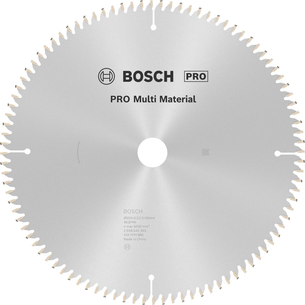 HM-Kreissägeblatt 305x3,2/2,5x30 96Z Bosch VE à 1 Stück Multi Material Produktbild img1 L