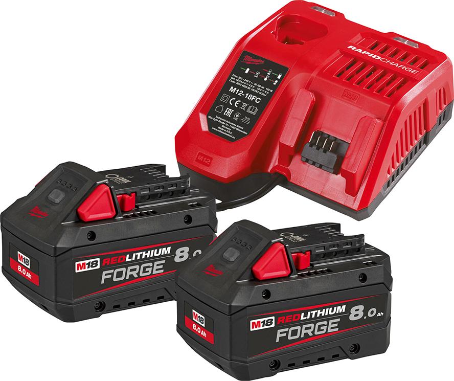 Akku-Starterset M18 FORGENRG-802 2x 18,0 V 8Ah Produktbild img1 L