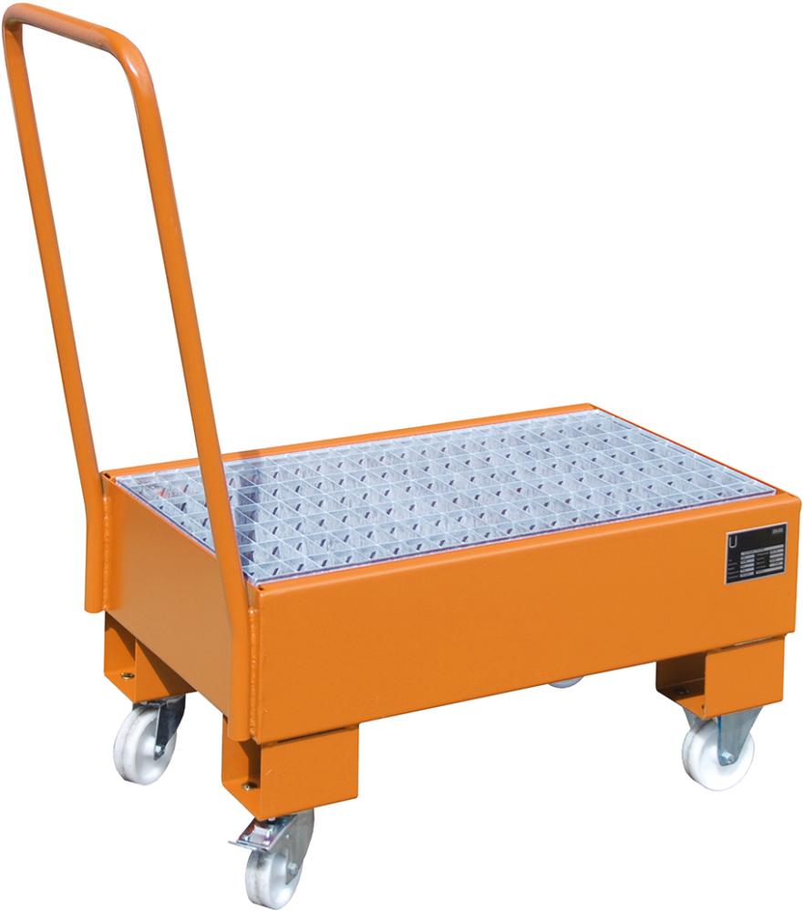 Auffangwanne, Stahlblech, fahrbar Produktbild img1 L