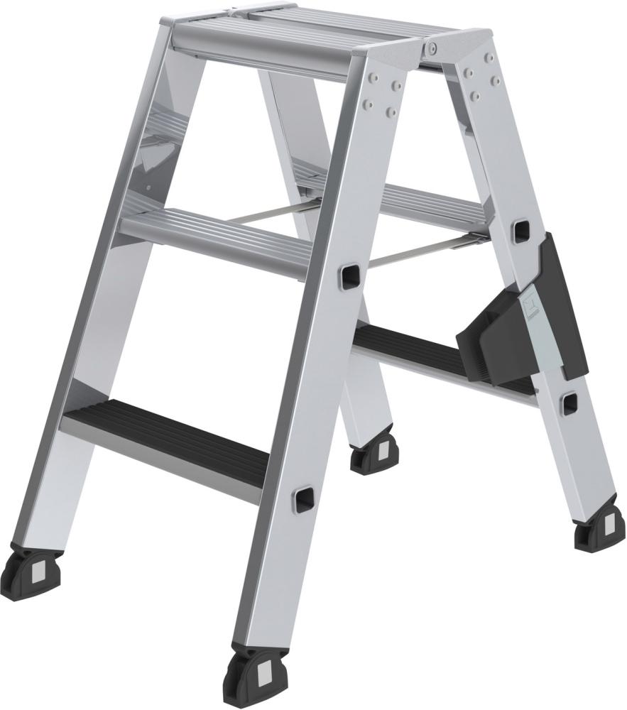 Stufen-Stehleiter, beidseitig begehbar mit clip-step Produktbild img1 L