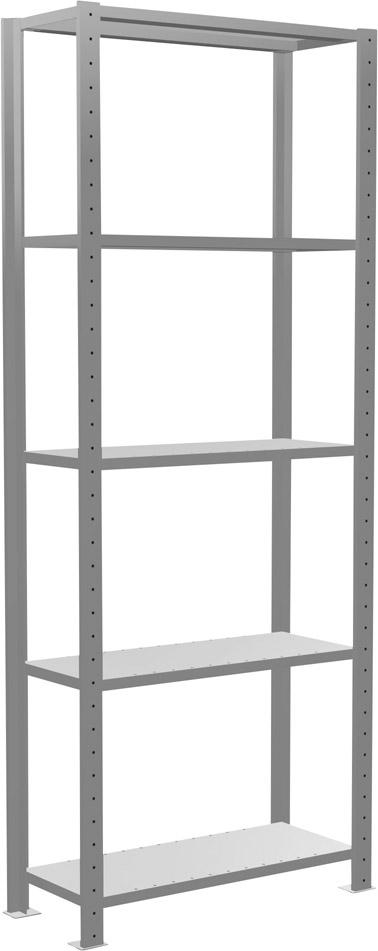 Steckregalsystem, mit Längenriegel, verzinkt, Fachlast 150 kg Produktbild img1 L