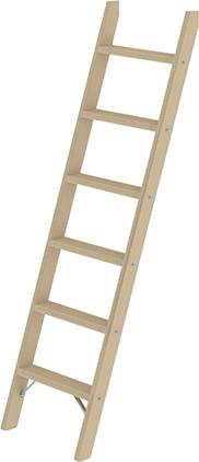 Holz-Stufen-Anlegeleiter ohne Traverse Produktbild img1 L