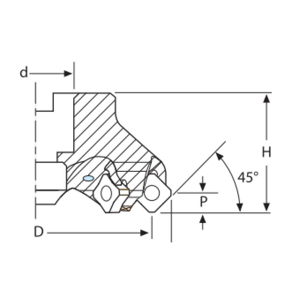 Imatec Aufsteck-Planfräser 45° für WSP Produktbild img2 L