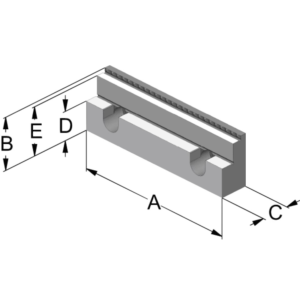 Stufenbacke 18 mm und 3 mm grip 125x40x22 mm Produktbild img2 L