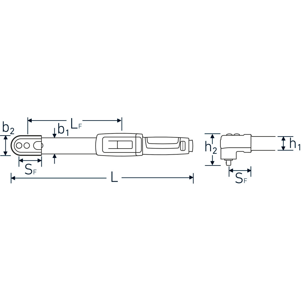 VDE-Drehmomentschlüssel MANOSKOP® mit QR, 4-25 Nm, 2,5 VDE Produktbild img4 L