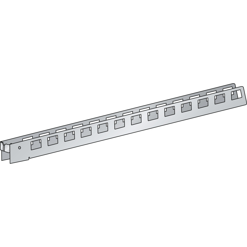 Ausleger (LxH) 710x50mm einseitig Lichtgrau RAL 7035 Produktbild img1 L