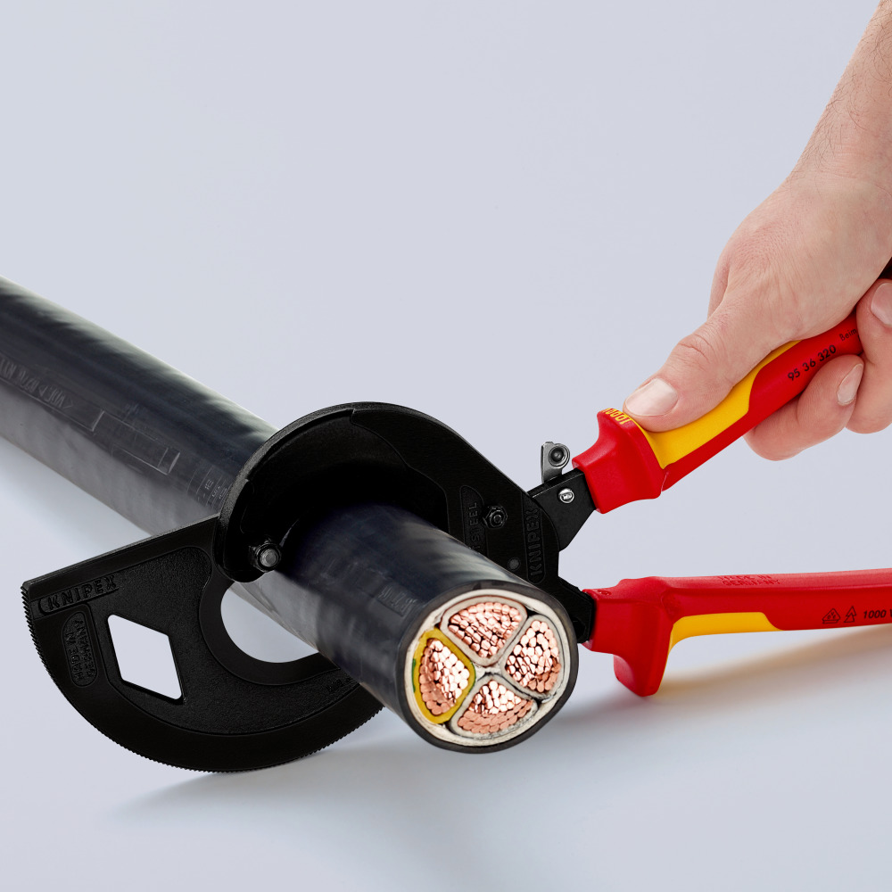 Kabelschneider VDE 320 mm, Ratschenprinzip, 9536 Produktbild img2 L