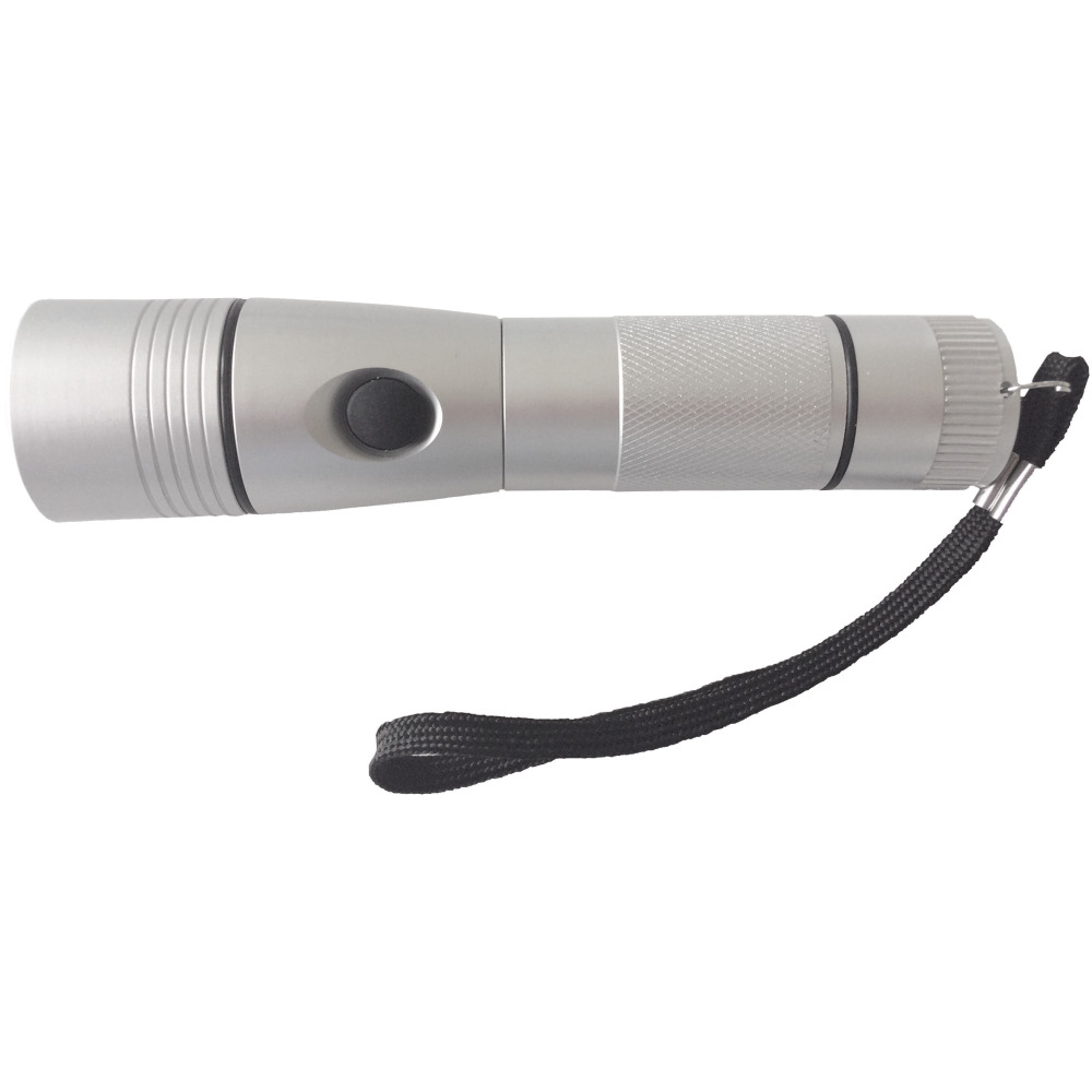 Taschenlampe LED aus Aluminium, IP44, silber Produktbild img1 L
