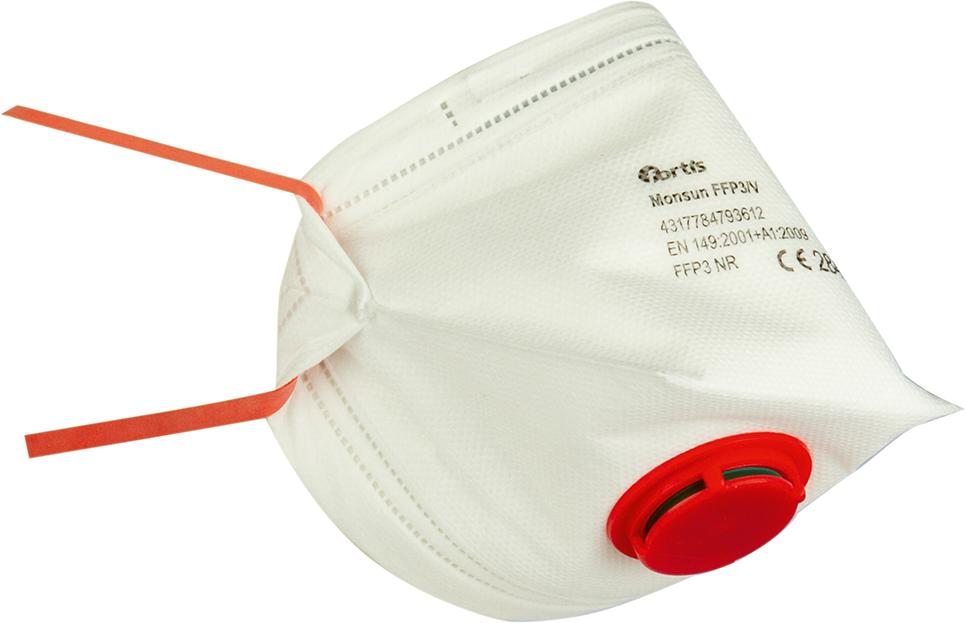Atemschutzmaske Monsun FFP3 V, Box = 10 Stück FORTIS Produktbild img1 L