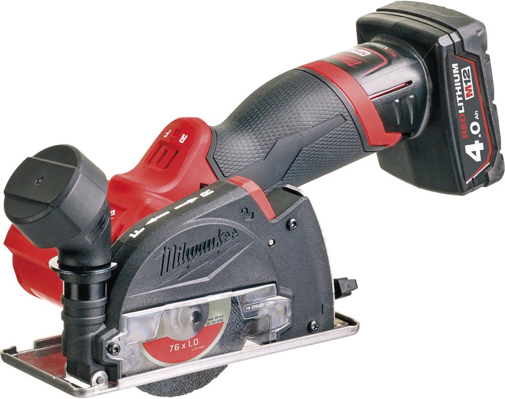 Akku-Multimaterialschn. M12FCOT-422X Milwaukee 12 V 1 x2,0 1x4,0 Ah Ladegerät C12 C HD-Box Produktbild img1 L