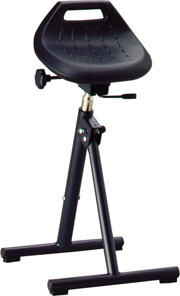 Bimos Stehhilfe 9452-2000Integralschaum schwarz Sitzhöhe 650-850 mm mit Gleiter Produktbild img1 L