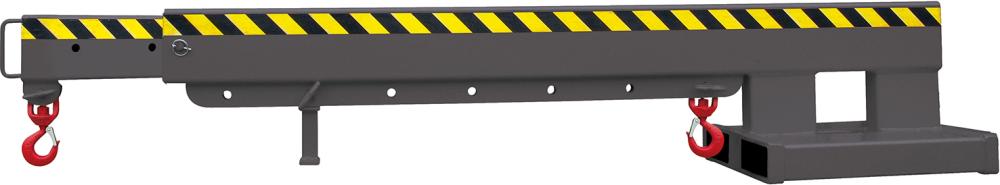 Kranarm teleskopierbar 670-3665 mm, 5000 kg RAL 7016 Produktbild img1 L