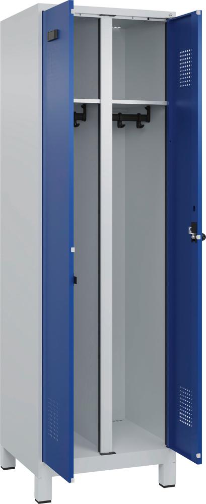 Schwarz-Weiß-Spind Evolo PLUS mit Füßen Produktbild img1 L