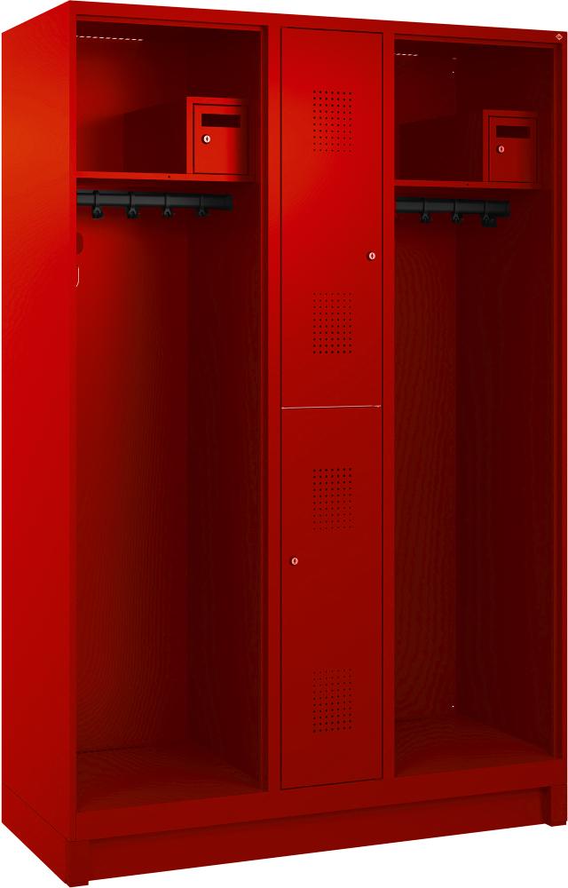 Feuerwehrgarderobenschrank MAXI, mit 100 mm Sockel Produktbild img1 L