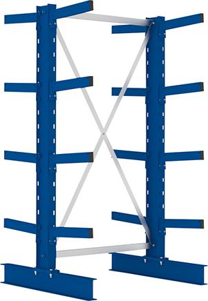 Kragarmregal META MULTISTRONG L IPE 140, doppelseitig Produktbild img1 L
