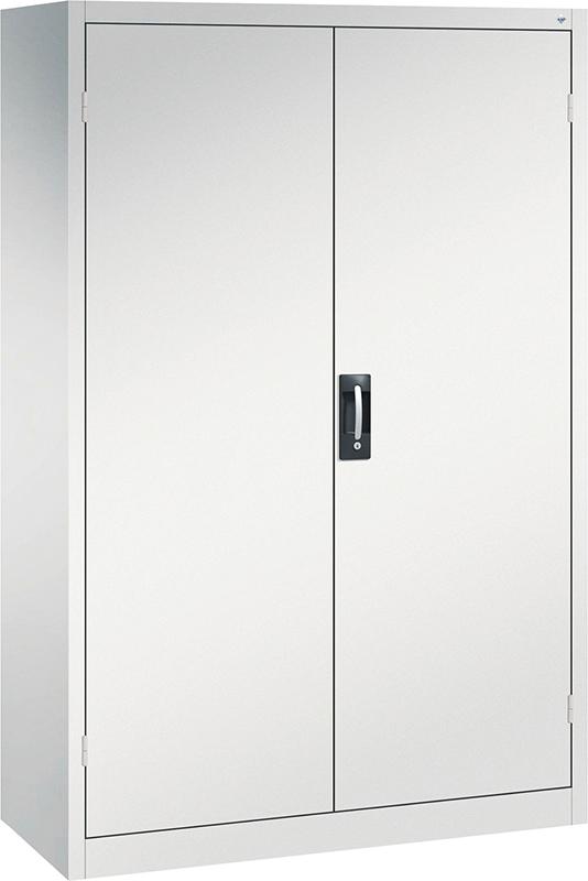 Schwerlastschrank m.TürenB1200xT500xH1950 mm RAL 7035, 4 Fachböden Tragkraft 110kg CP Produktbild img1 L