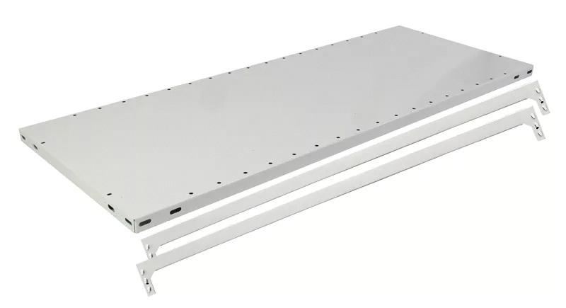 Fachboden B1000xT300 mm mit Längenriegel RAL 7035 Fachlast 150kg Produktbild img1 L