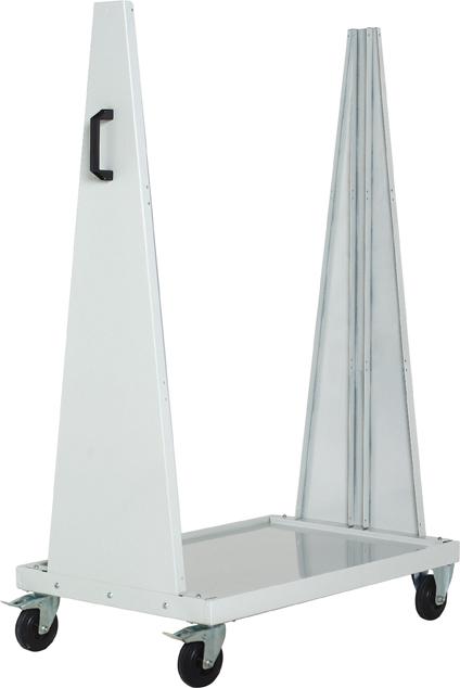 Fahrwagen Rackplus mobil B1000xT650xH1600 mm RAL 7035 unbestückt für max. 6 Lochplatten Produktbild img1 L