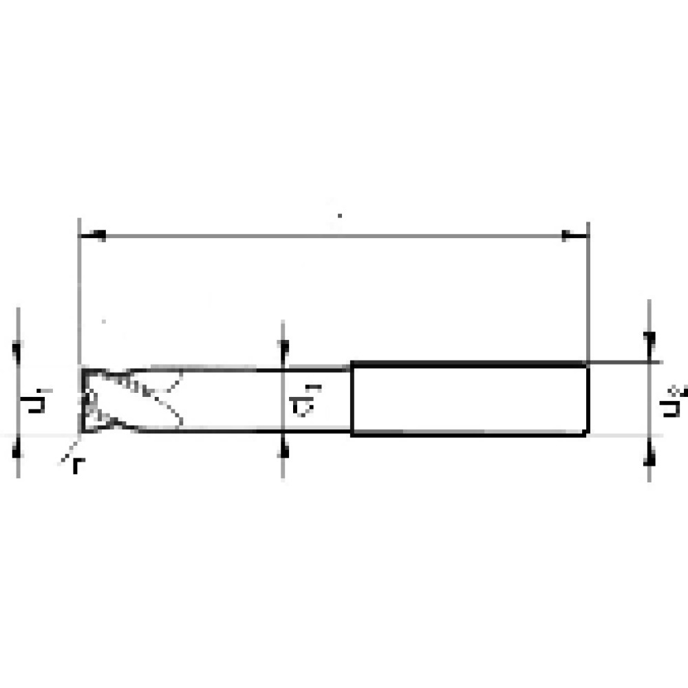 Mehrzahnfräser Eckradius VHM Fire, lang (Typ 3563) Produktbild img3 L