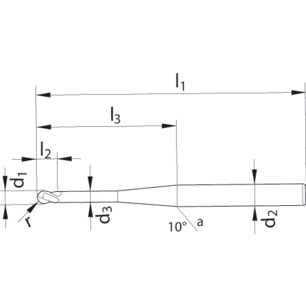 Hart-Kopierfräser Vollradius VHM Signum (Typ 3359) Produktbild img3 L