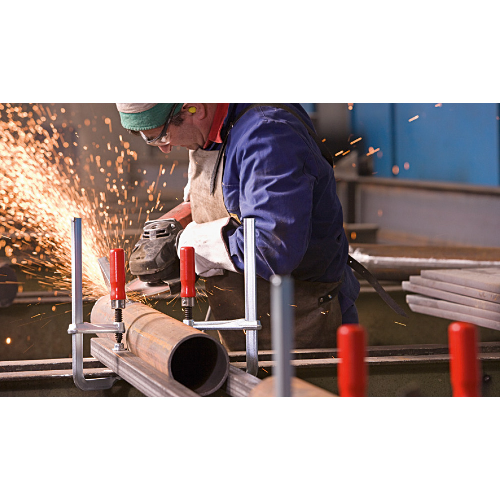 Ganzstahl-Schraubzwinge 800x120 mm Produktbild img2 L